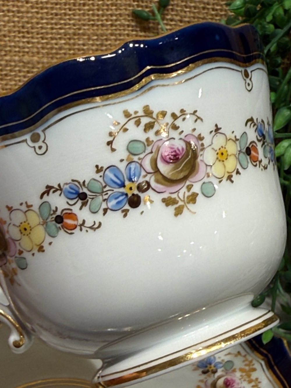 Vintage Meissen cup and saucer